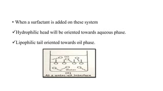Surface and Interfacial tension [Part-4](Adsorption at liquid interface, Surface active agents )
