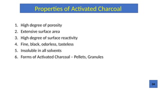 Adsorption of toxic substances by activated charcoal (AC) | PPTX
