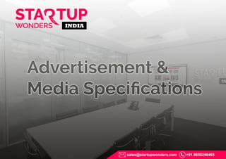 Advertisement & Media Specification for Startup Wonders