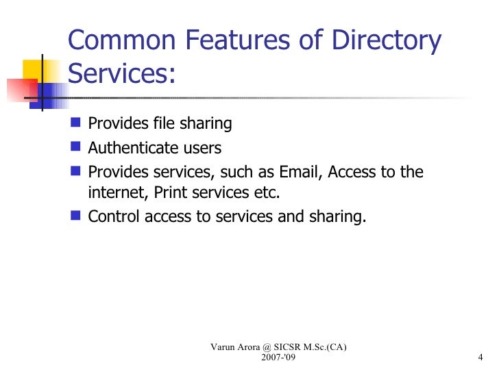 active directory services