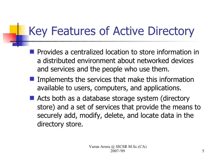 active directory services