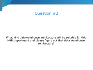 Advanced Database Systems - Data warehousing case study | PDF