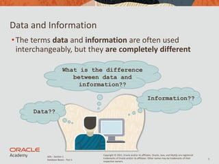 Introduction to Database Systems Lec # 1 | PDF