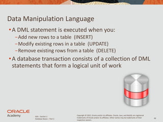 Introduction to Database Systems Lec # 2 | PDF