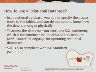 Introduction to Database Systems Lec # 2 | PDF