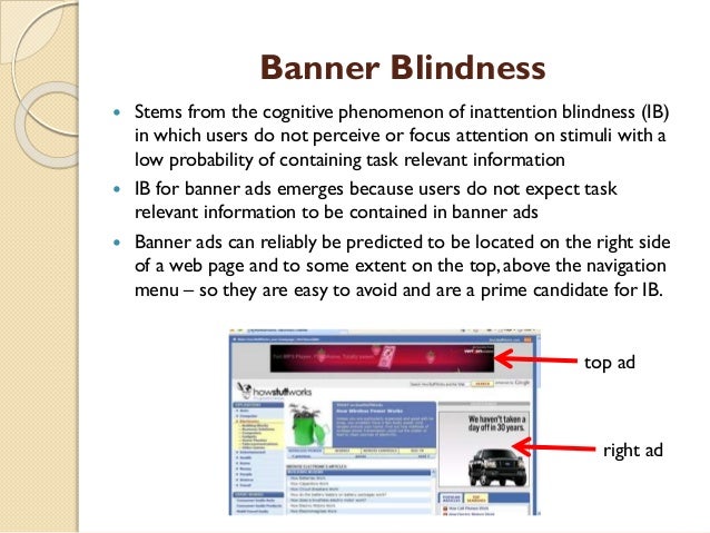The Impact Of Advertising Location And User Task On The Emergence Of