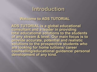 Welcome to Adstutorial