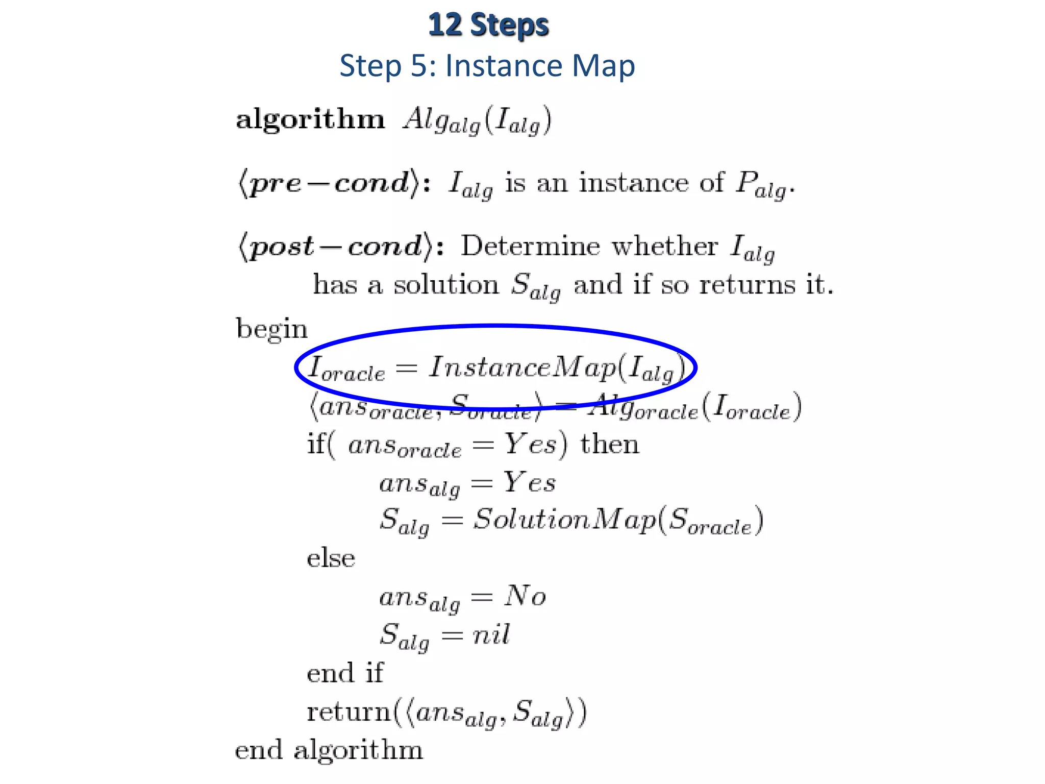 12 Steps
Step 5: Instance Map
 