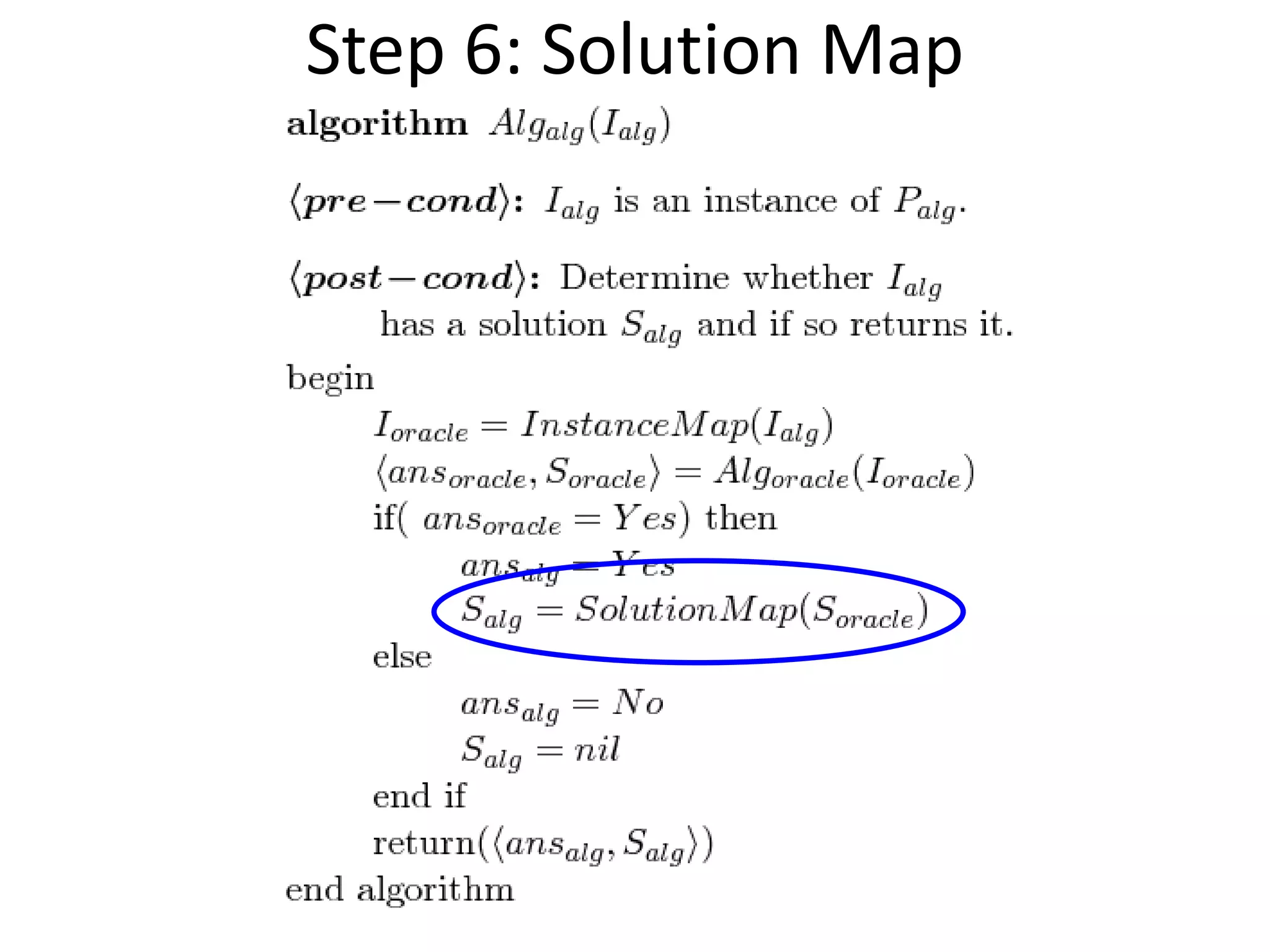 Step 6: Solution Map
 