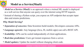 Model Persistence and MLOps Fundamentals in Applied Data Science | PDF