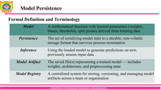 Model Persistence and MLOps Fundamentals in Applied Data Science | PDF