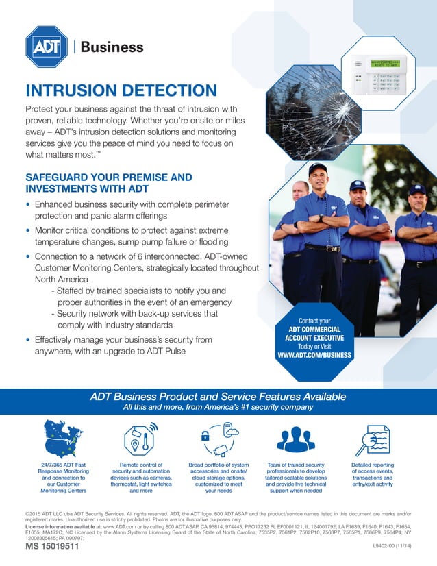 ADT Commercial Intrusion Systems PDF
