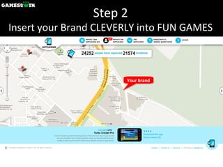 Step 2 Insert your Brand CLEVERLY into FUN GAMES Your brand 