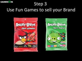 Step 3  Use Fun Games to sell your Brand 