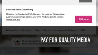 PAY FOR QUALITY MEDIA
 