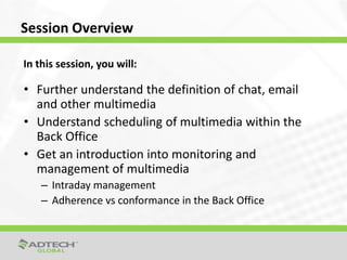 Contact Center Multimedia Monitoring and Management | PPT