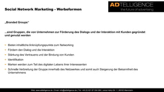 Social Media Marketing:Stellt eine Kombination des klassischen Online Marketing mit Social Media dar Social Media: Alle interaktiven Dienste und Anwendungen, die auf dem gegenseitigen Austausch von Meinungen, Erfahrungen und Eindrücken basierenBsp: Wikis, Blogs, Social Networks 60% der europäischen Internetnutzer zählen zu den regelmäßigen Nutzern von Social Media