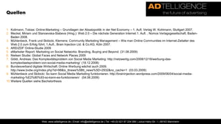 Ein Netzwerk besteht aus einem abgegrenzten Set von Knoten und Kanten.In einem sozialen Netzwerk definieren sich die Knoten über Personen und die Kanten stellen die Beziehungen und Interaktionen zwischen diesen dar. Social Networking Plattformen: Online Plattformen, die es ermöglichen die sozialen Netzwerke  von Personen digital abzubilden