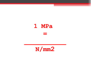 1 MPa
=
___________
N/mm2
 