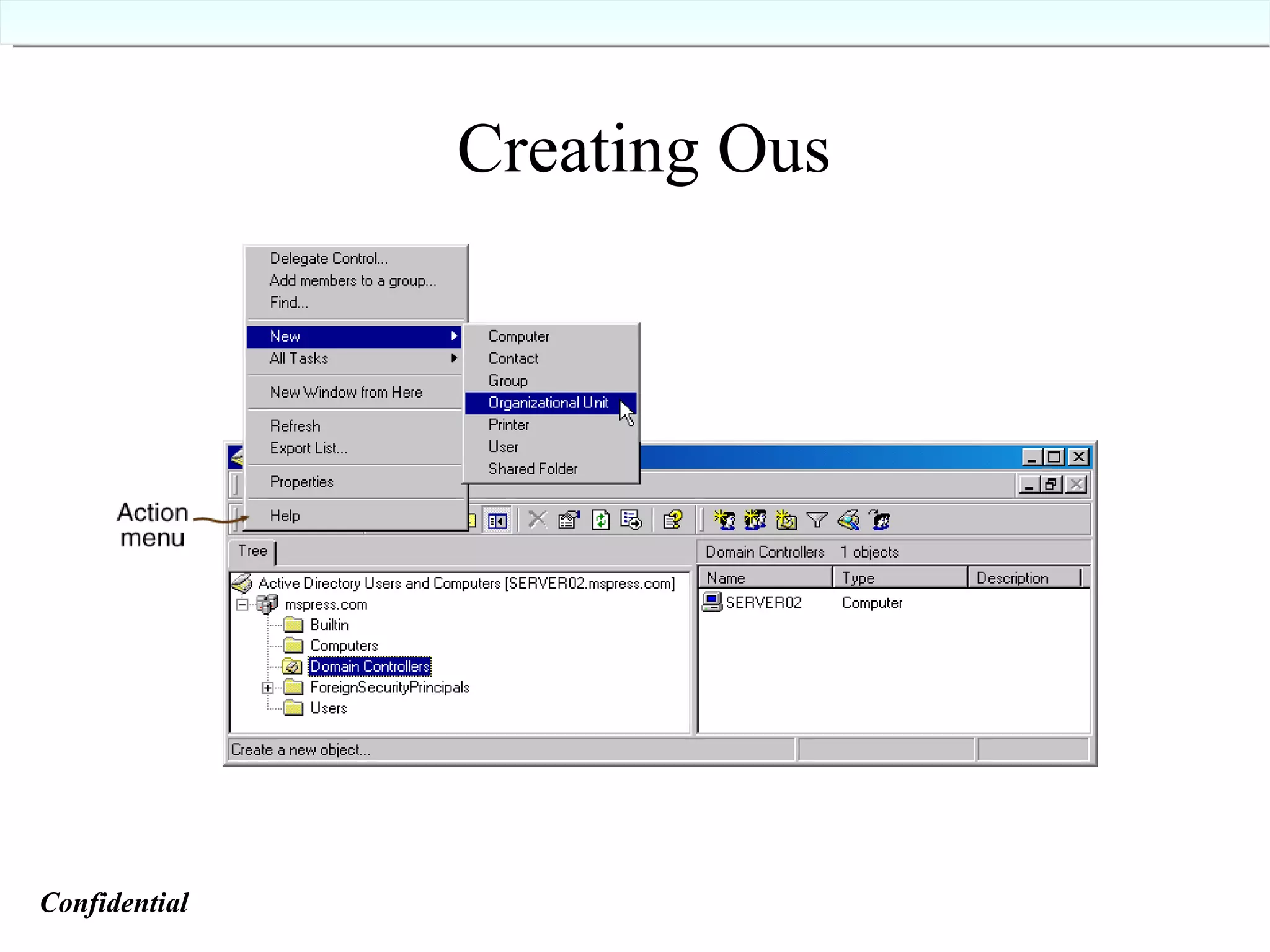 Creating Ous Confidential   