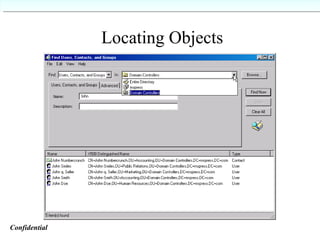 Locating Objects Confidential   