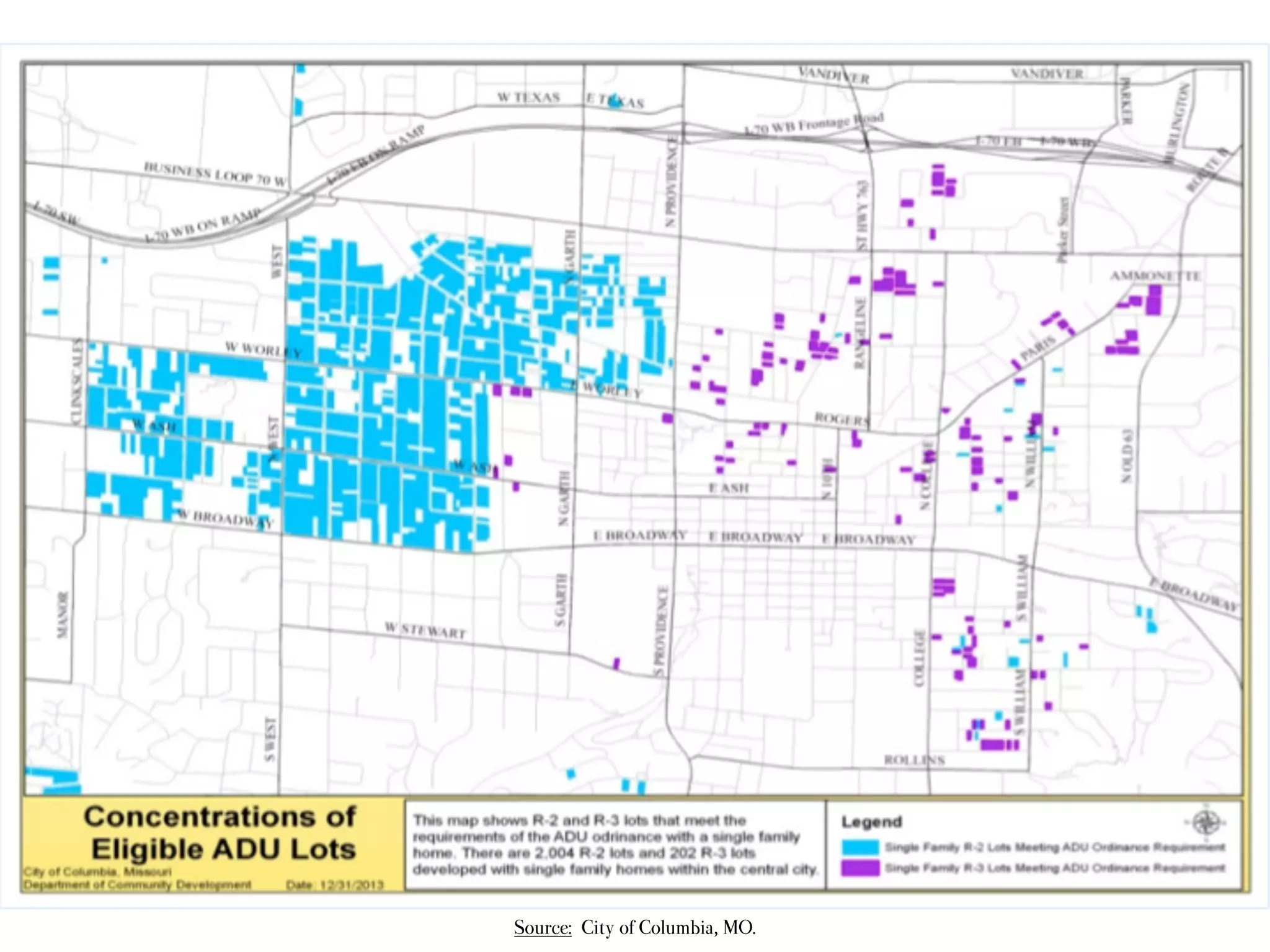 Source: City of Columbia, MO. 
 