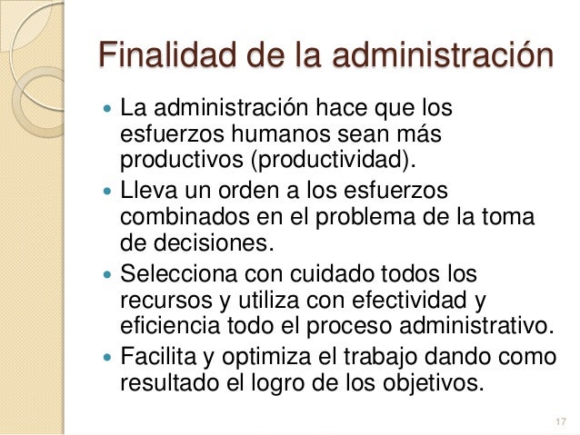 FINALIDAD DE LA ADMINISTRACION PDF FINALIDAD DE LA ADMINISTRACION PDF