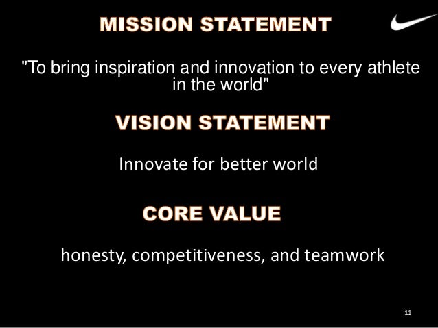nike's mission and vision