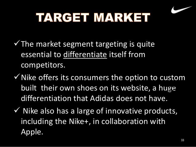 nike shoes target market