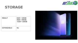 STORAGE
INBUILT 6GB + 128GB
8GB + 256GB
12GB + 256GB
EXPANDABLE No
 