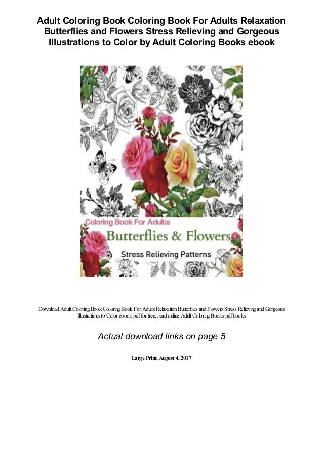 Download Adult Coloring Book Coloring Book For Adults Relaxation ...