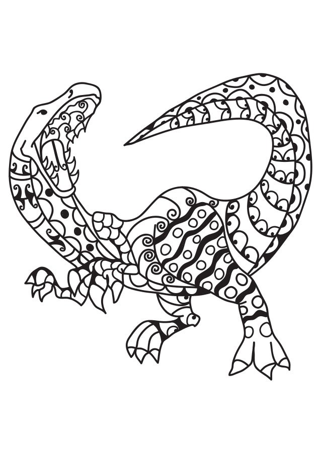 Download Dinosaur Coloring Pages For Adults Free Printable Coloring Book