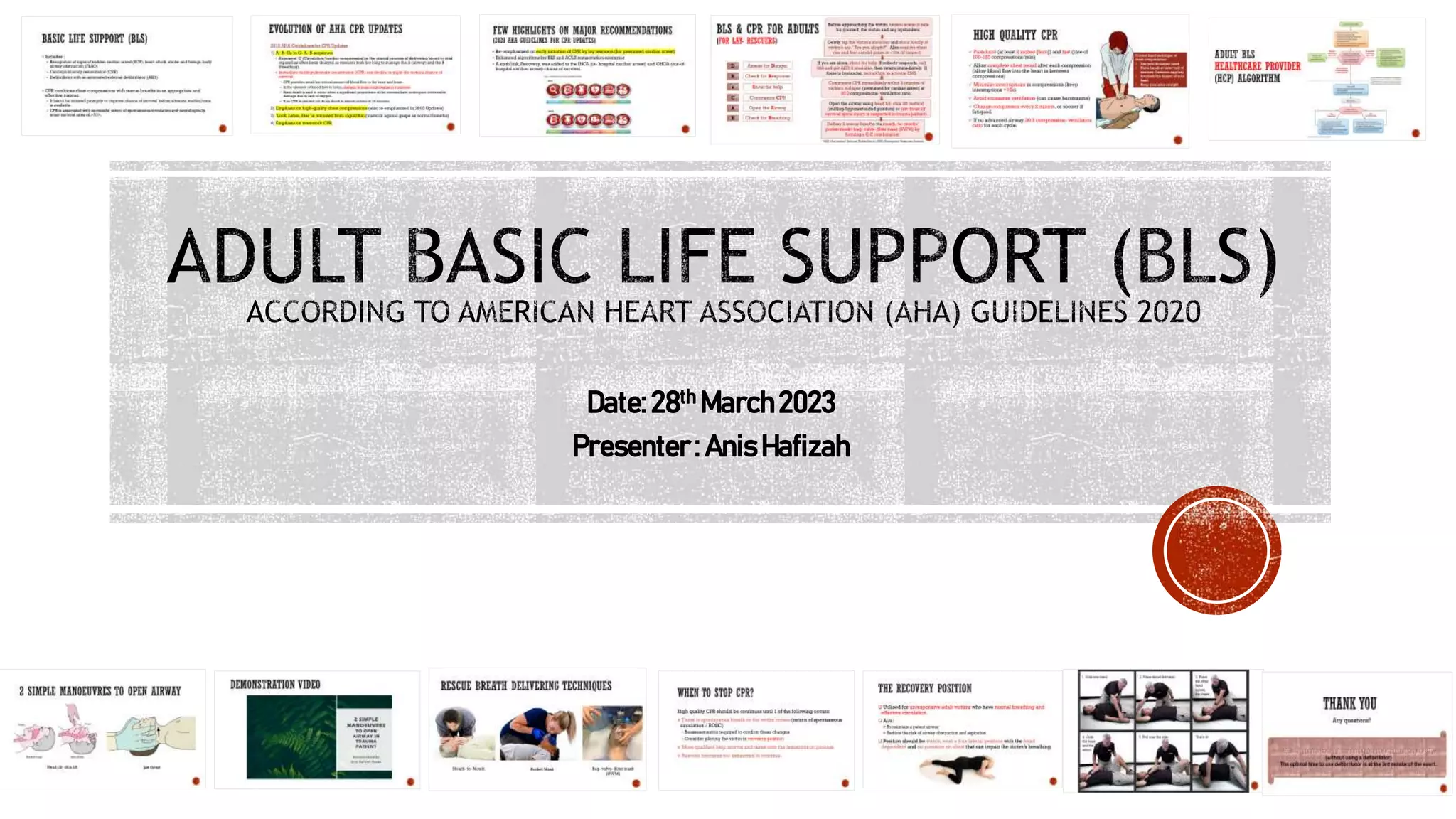 ADULT BASIC LIFE SUPPORT (BLS) ANIS HAFIZAH 28.3.2023.pptx | Free Download