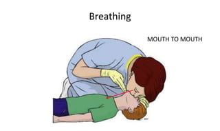 Breathing
MOUTH TO MOUTH
 