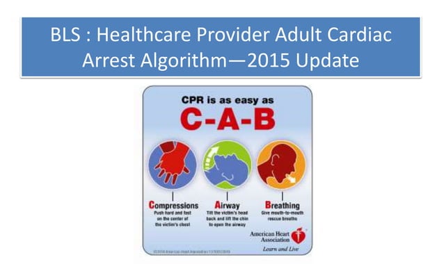 Adult BLS & ACLS 2015 | PPTX