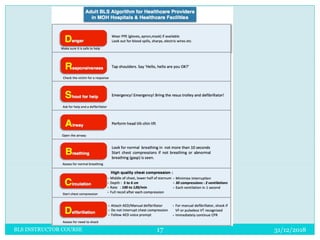 31/12/201817BLS INSTRUCTOR COURSE
 