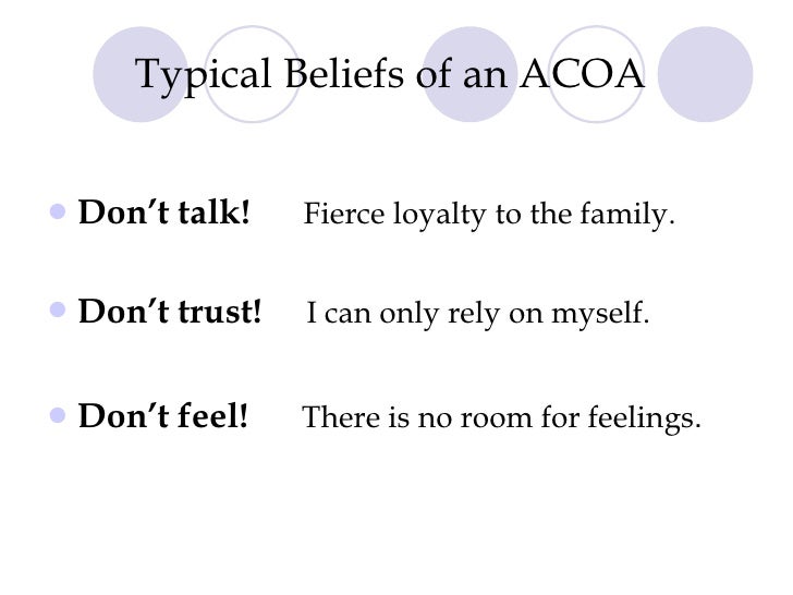 acoa adult acoa adult