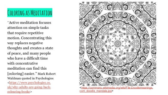 Adult Coloring Workshop Slides