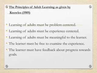 Adult education | PPTX