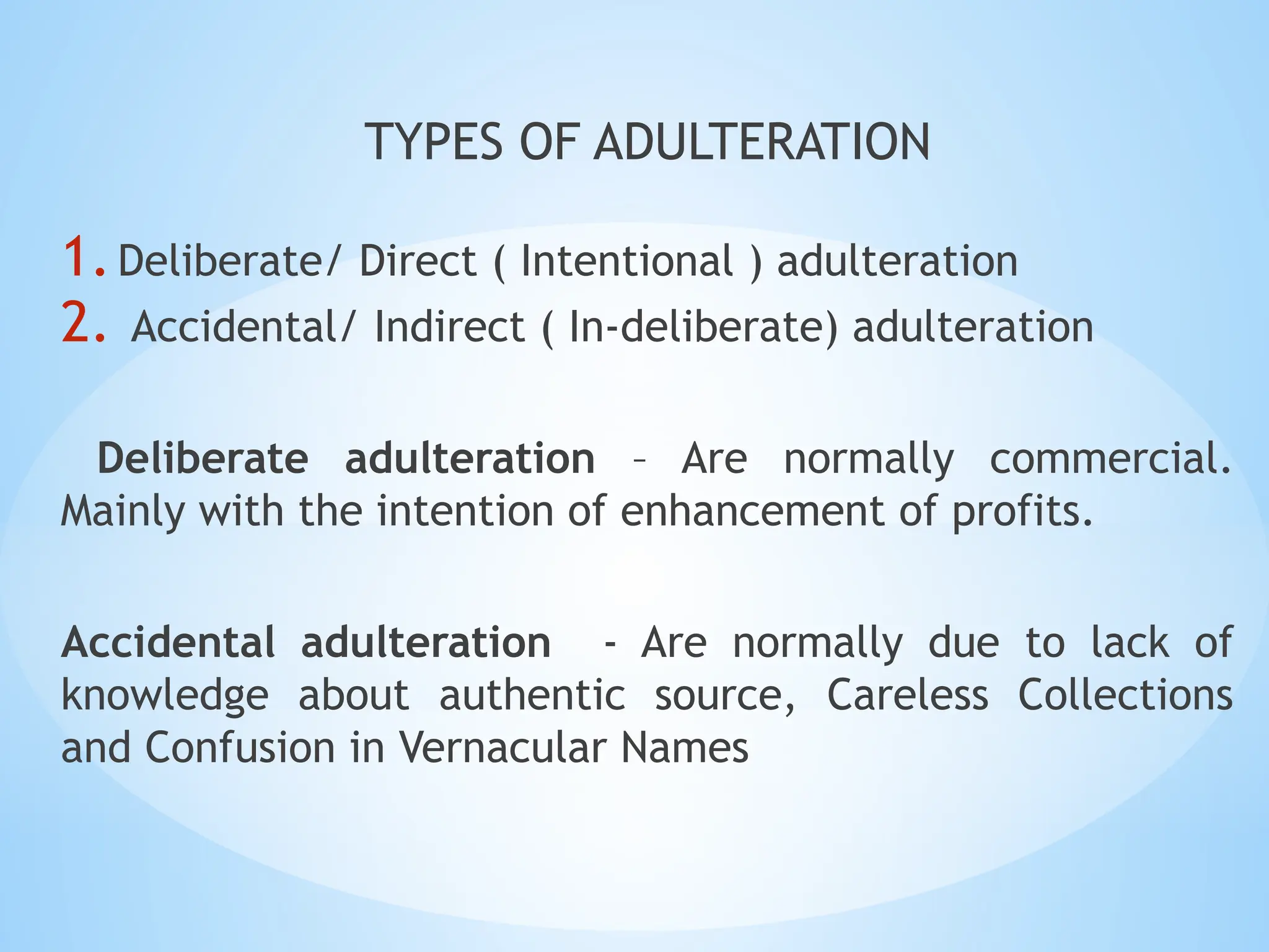 Adulteration of crude drugs in Pharmacognosy.pptx