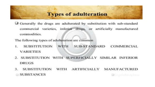 Adulteration and evaluation cognosy subsy