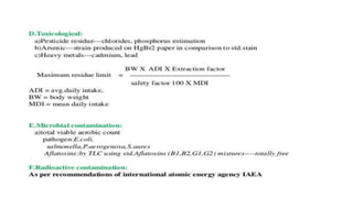 Adulteration and evaluation cognosy subsy