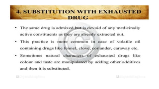 Adulteration and evaluation cognosy subsy