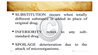 Adulteration and evaluation cognosy subsy