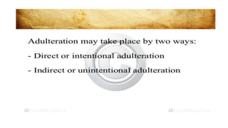 Adulteration and evaluation cognosy subsy