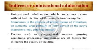 Adulteration and evaluation cognosy subsy