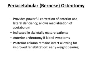 Adult hip dysplasia | PPTX