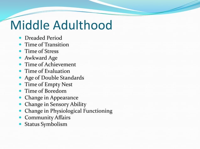 adulthood-ppt