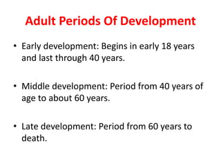 Adulthood Unit no 7.pptx developmental p | PPTX