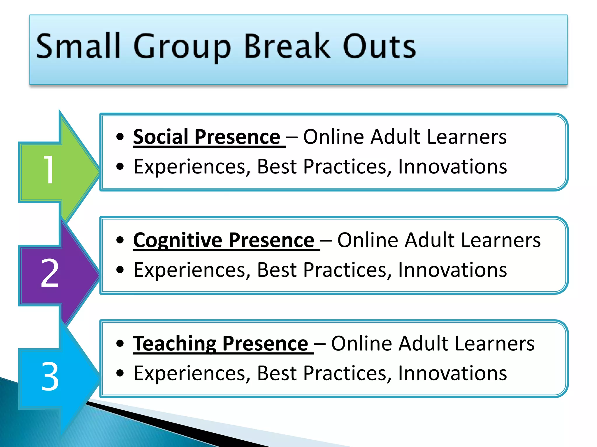 Small Group Break Outs